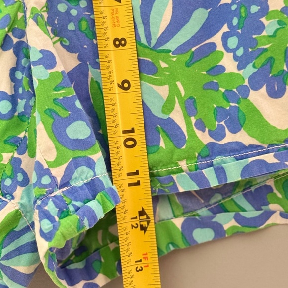 Lilly Pulitzer Green and Blue Floral Shorts - Picture 7 of 7